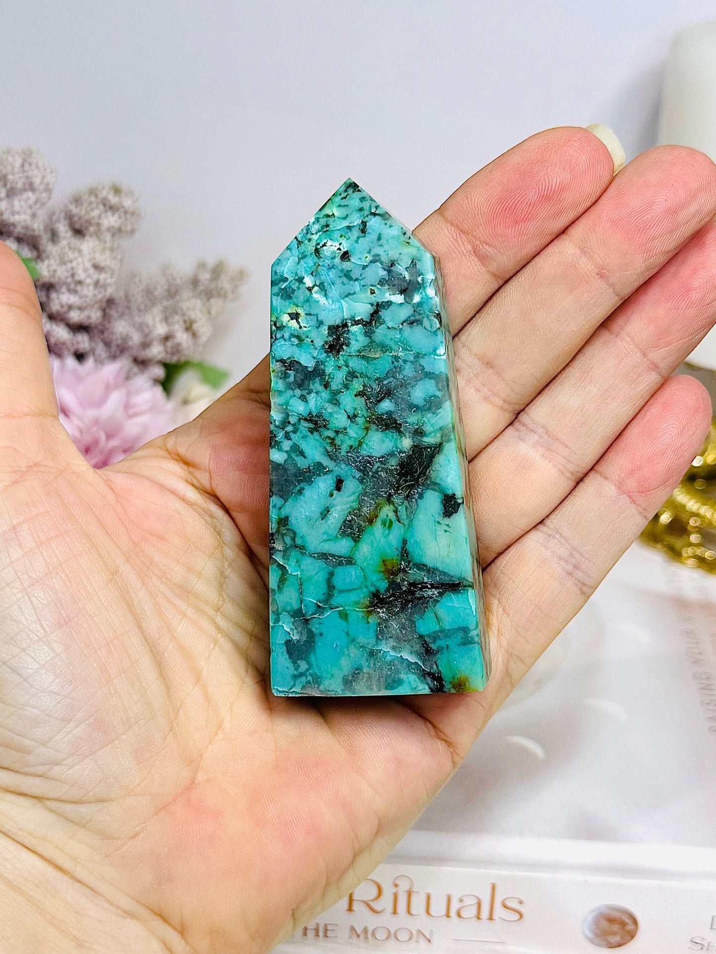 Natural Turquoise Tower 8cm