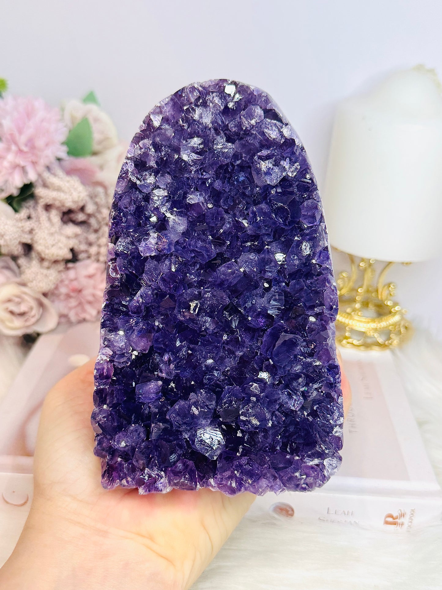 Large High Grade Amethyst Base Cut Cluster 12.5cm 1.12KG