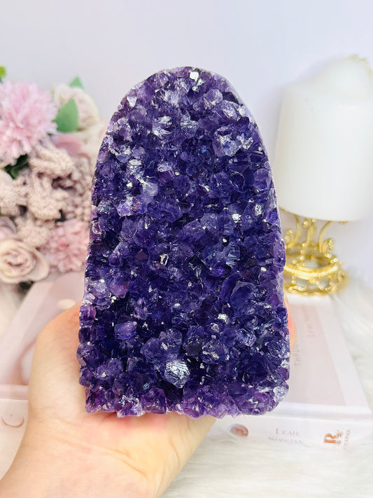 Large High Grade Amethyst Base Cut Cluster 12.5cm 1.12KG