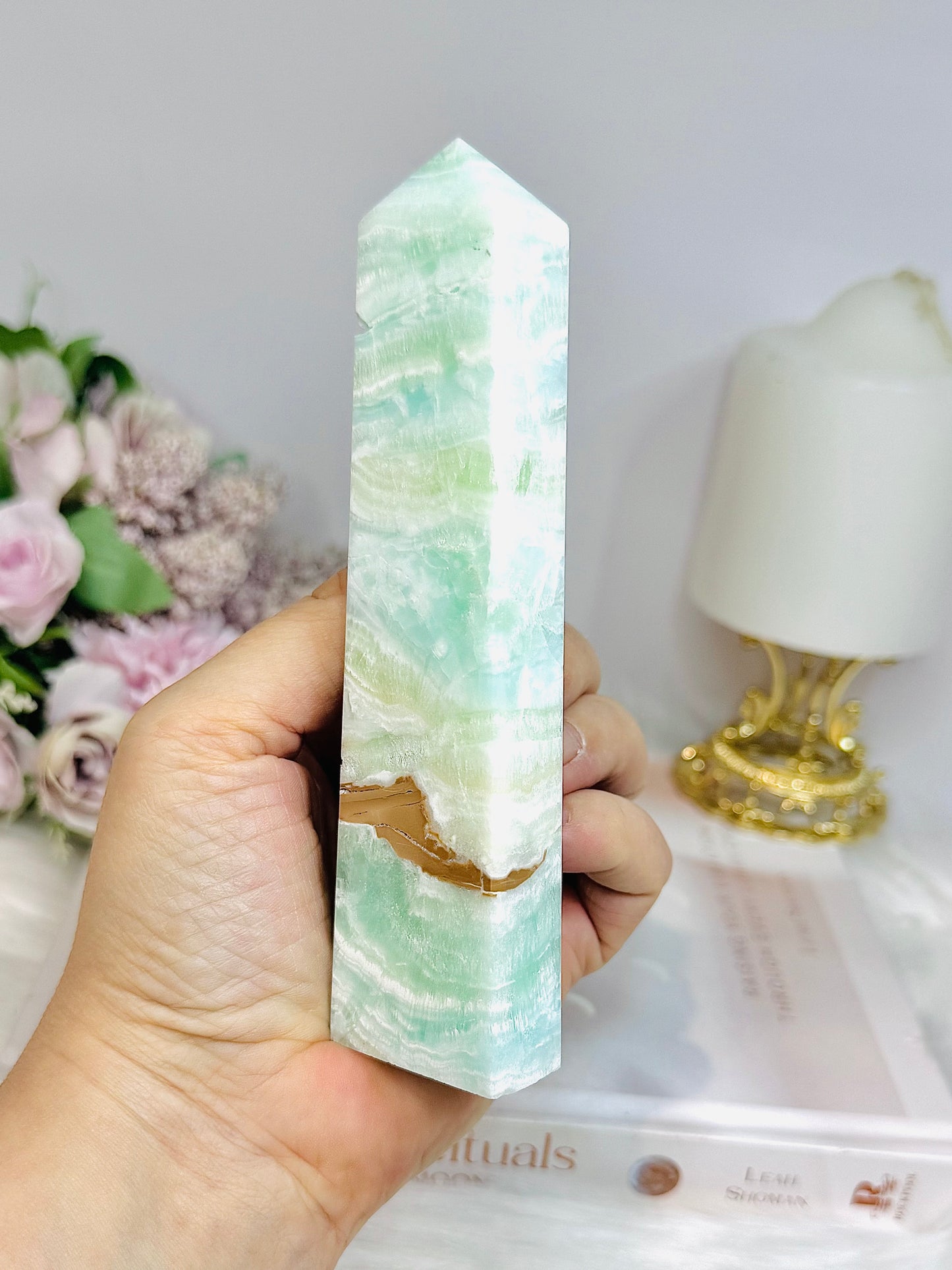 Caribbean Calcite Tower 14cm