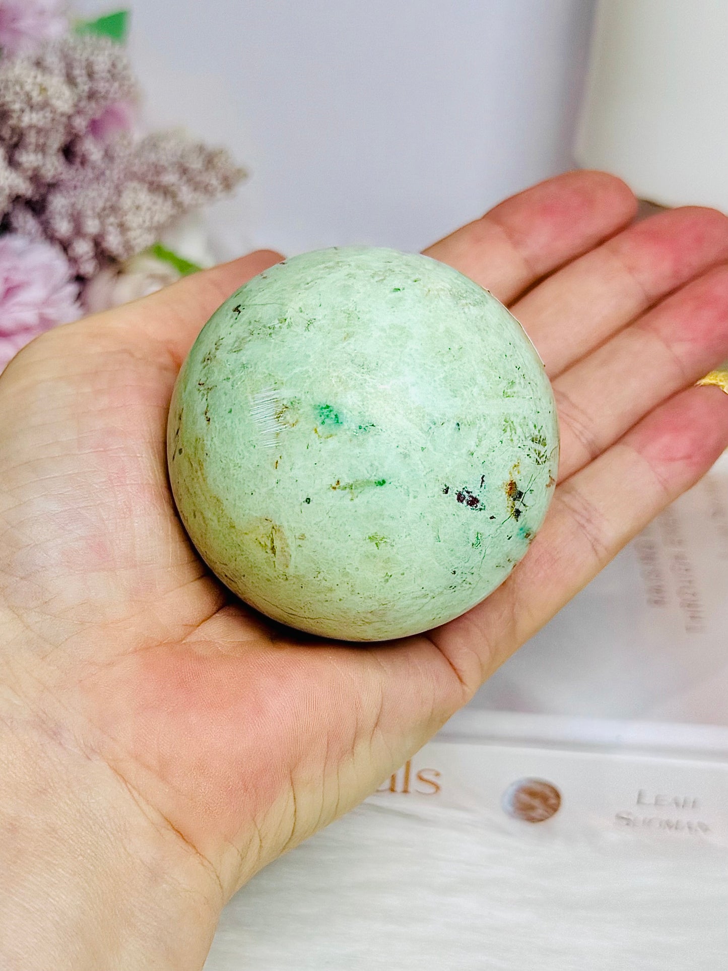 Rare Large Inca Turquoise Sphere on Stand 253g