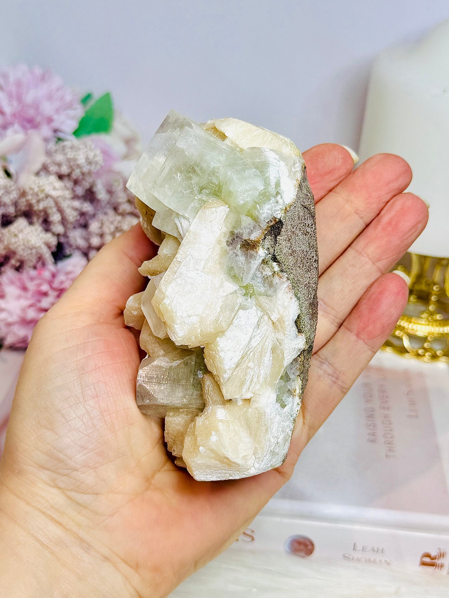 Natural Apophyllite & Stilbite Specimen 11cm 354g