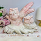 ✨ SALE ✨ Incredibly Carved Huge Pink Opal Owls 17.5cm 1.36KG