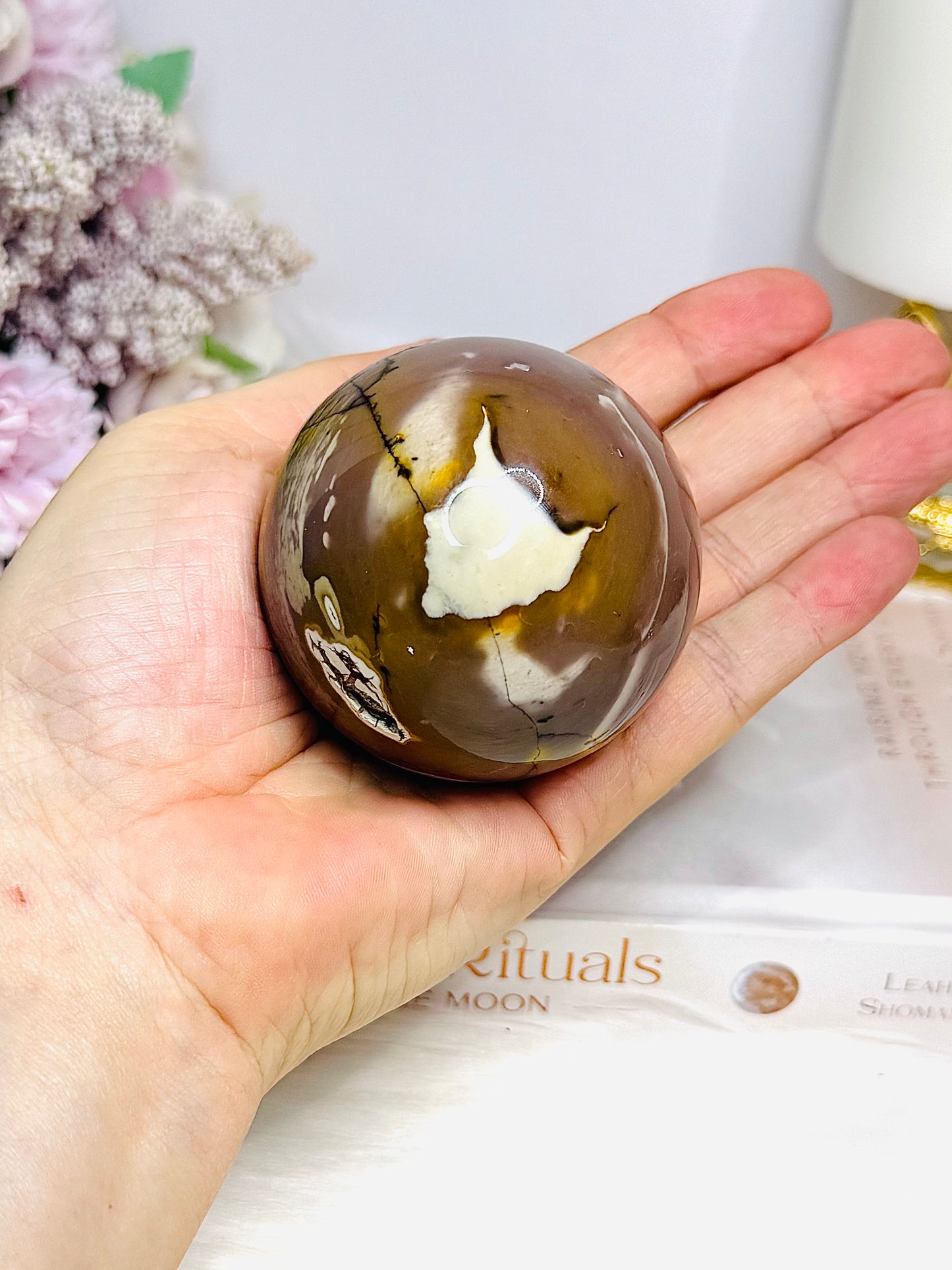 Mookaite Jasper Sphere on Stand 276g