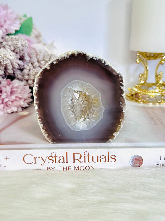 Druzy Agate Geode Freeform 250grams