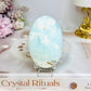 Caribbean Calcite Palm Stone (stand is display only)