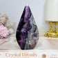 Rainbow Fluorite Flame 12cm