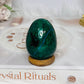 Chrysocolla Egg on Stand 5cm 100g
