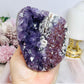 Large High Grade Amethyst Base Cut Cluster | Freeform 808g