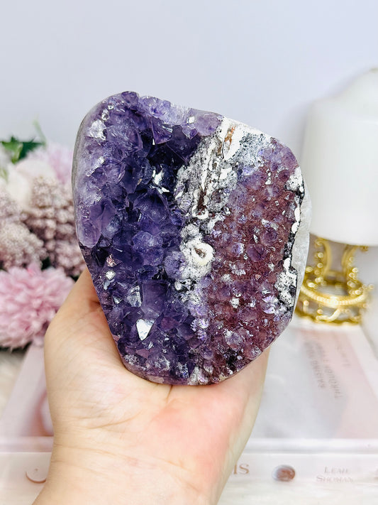 Large High Grade Amethyst Base Cut Cluster | Freeform 808g