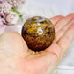 High Grade Garden Phantom Quartz | Lodolite Sphere on Stand 106g