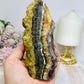Fluorite X Pyrite Druzy Tower 14cm 470g