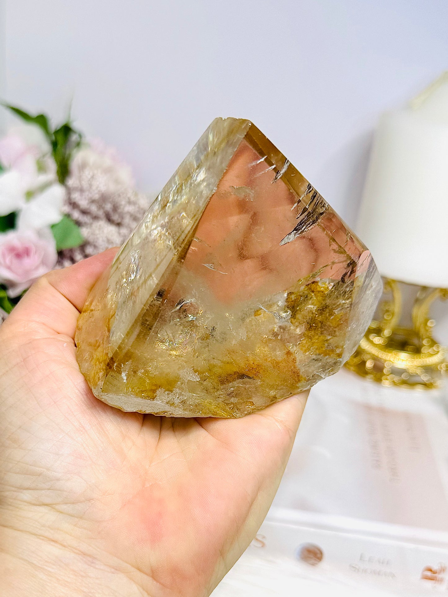 Natural Golden Healer Quartz Polished Freeform 10cm 421g