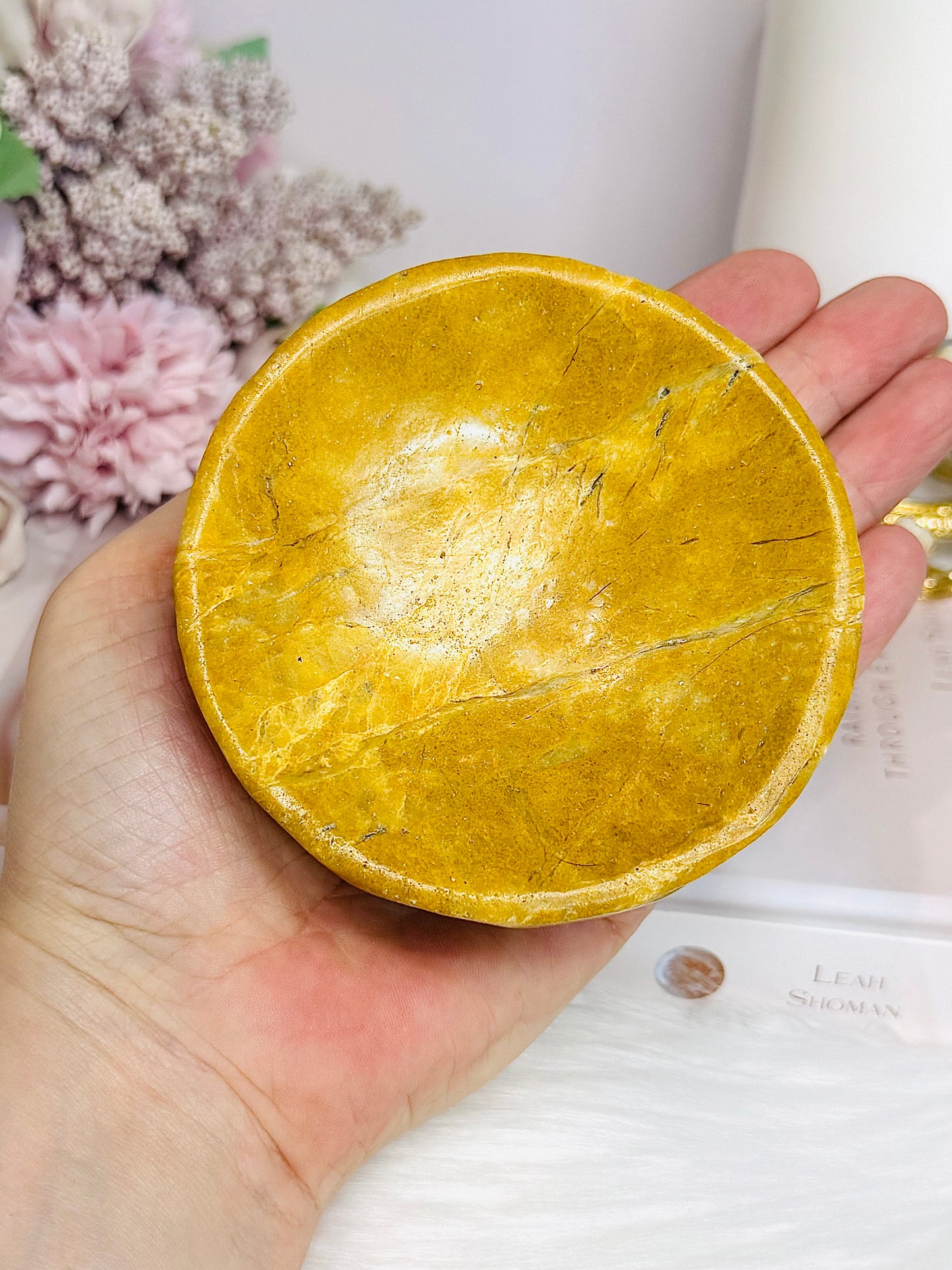 Jasper Carved Bowl 477g 8.5cm