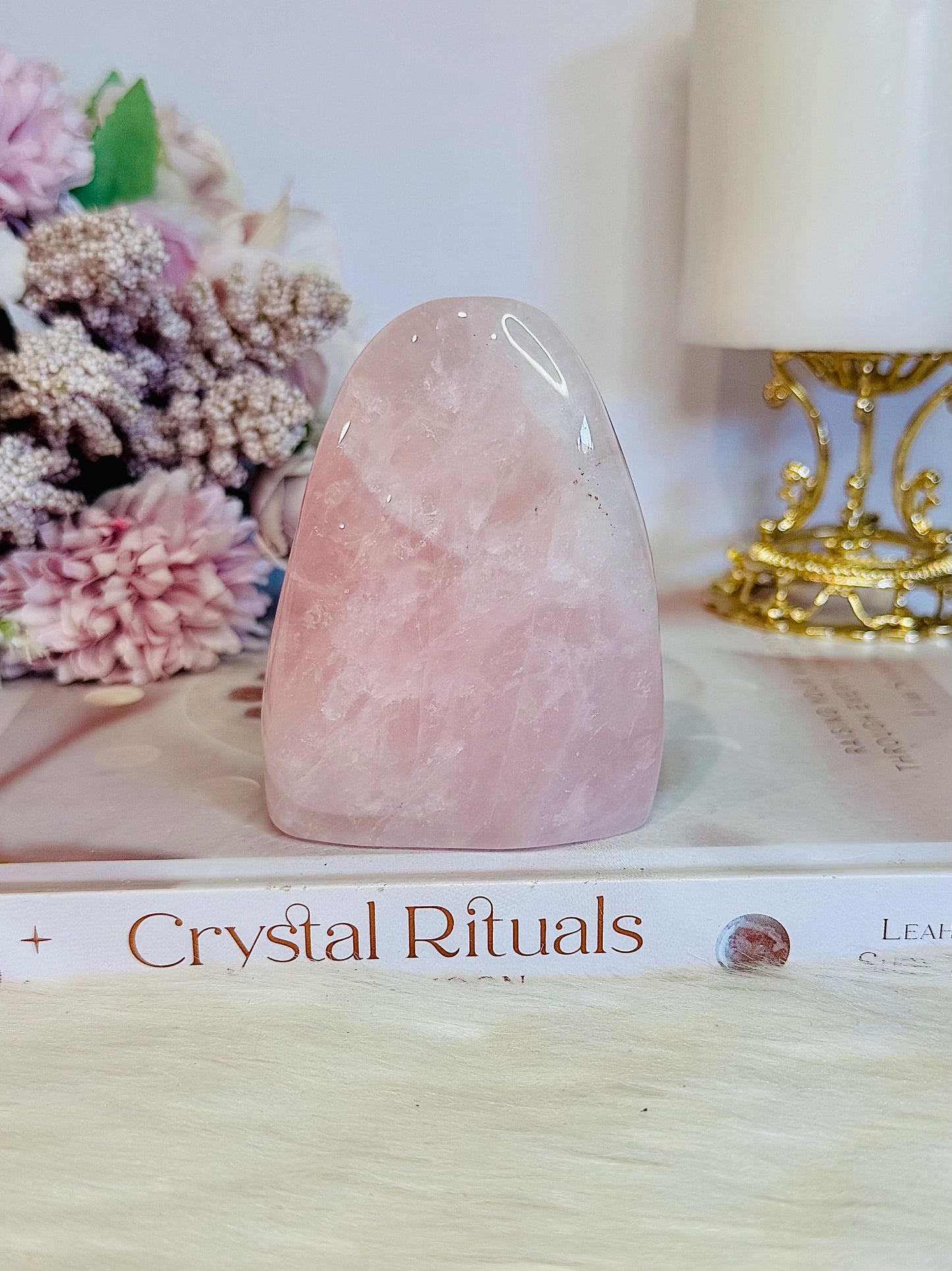 Natural Chunky Rose Quartz Polished Freeform 8cm