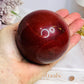 Large Mookaite Jasper Sphere on Stand 604g