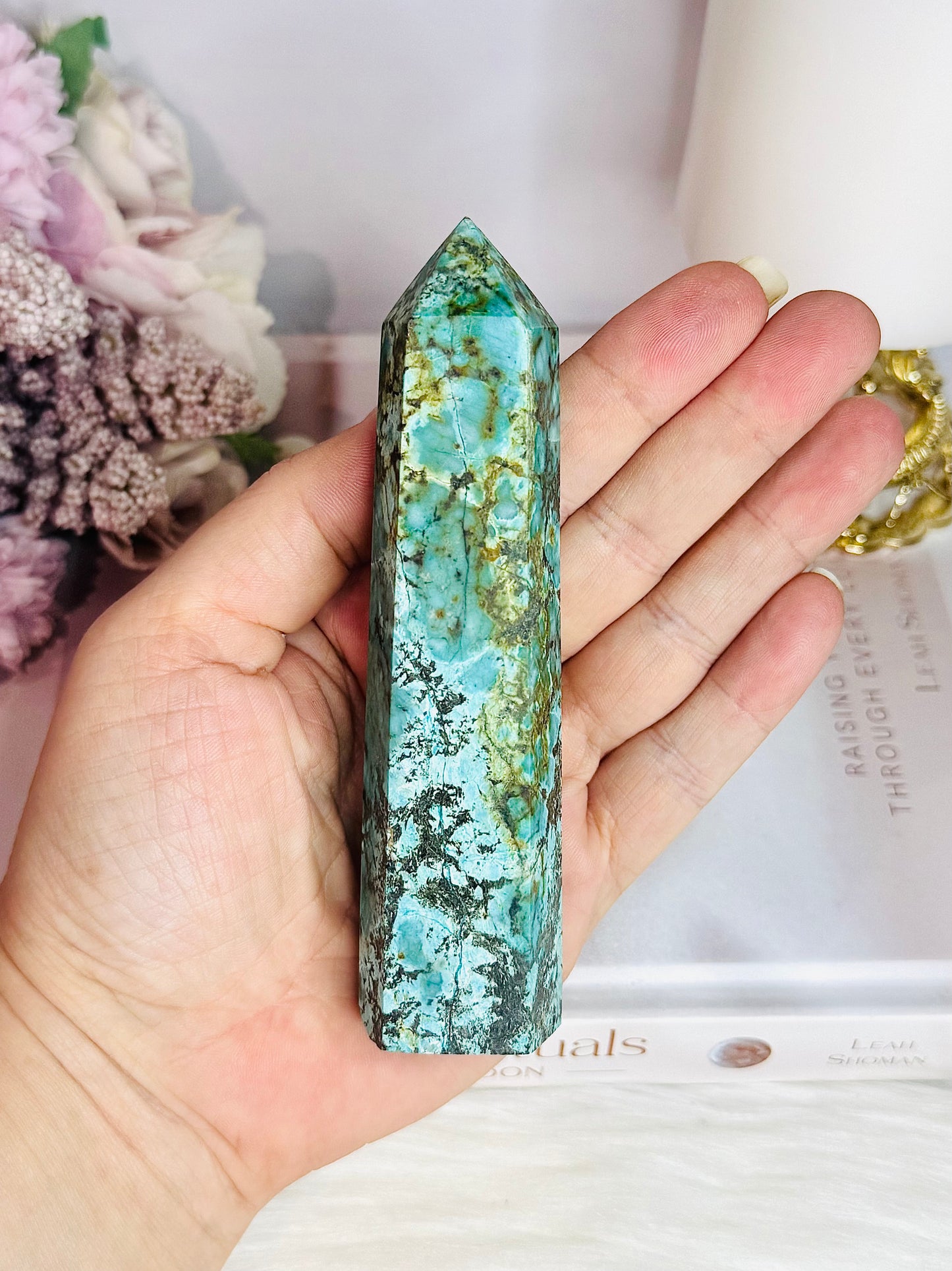 Natural Stunning Turquoise Tower 12cm