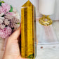Tigers Eye Large Chunky Tower Full Of Flash 16cm