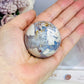 Rare Blue Flower Agate Sphere on Stand 152g