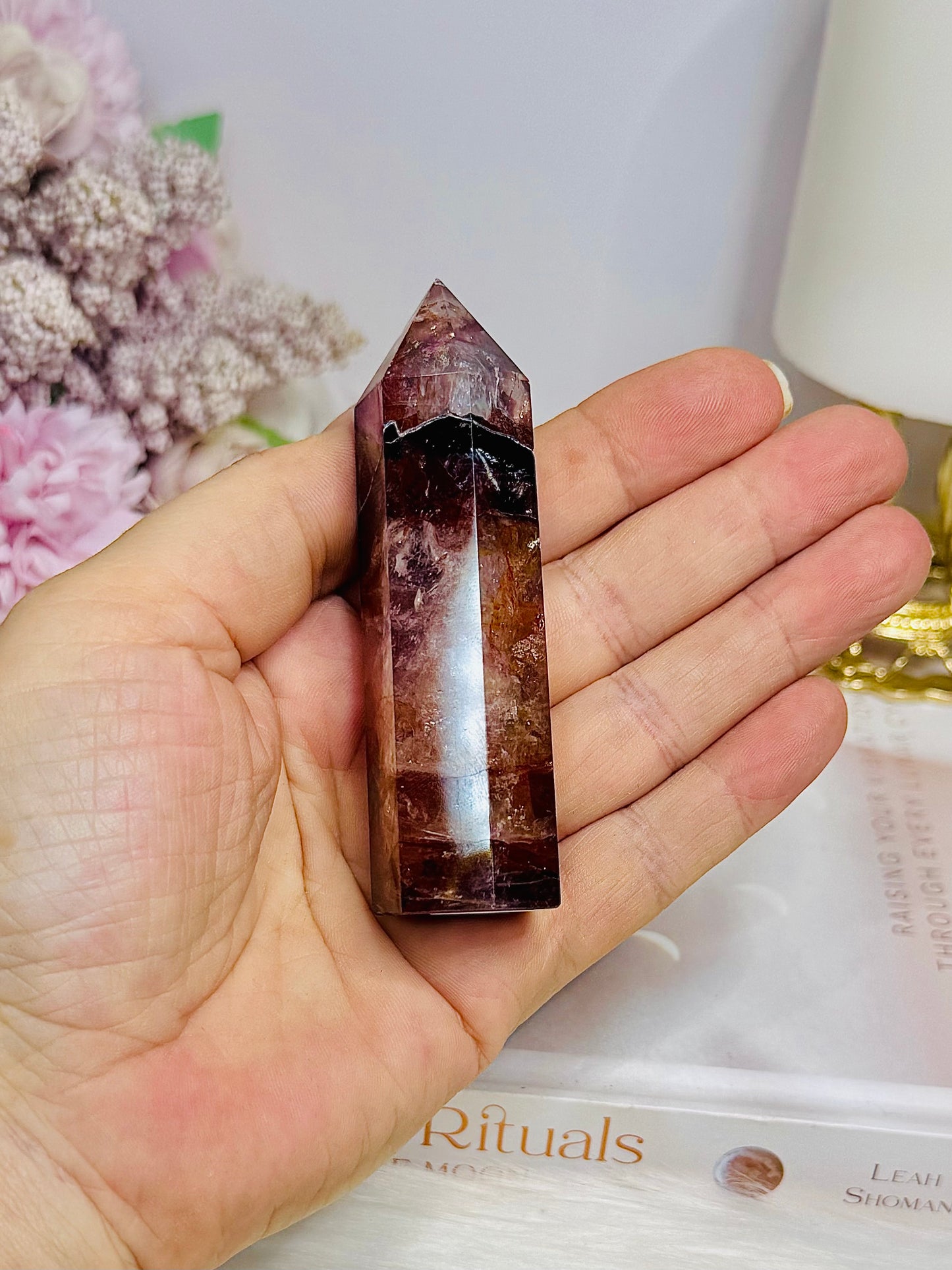 High Grade Fire Quartz Tower 8.5cm