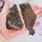 Set of 2 Aura Druzy Sphalerite Slabs