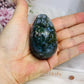 Moss Agate Druzy Egg On Stand 6.5cm
