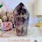 Sacred Rare Stone ~ Divine Large Chunky Super Seven Carved Tower From Brazil 12cm 391grams