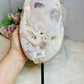 Huge Druzy Pink Amethyst Slab on Stand Full of Crystallisation 1.78KG 31cm