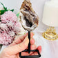Natural Druzy Geode On Stand 14cm