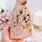 Druzy Pink Amethyst Slab From Brazil 16.5cm 412gram