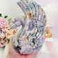 Elegant & Graceful ~ Large 17cm 788gram Ocean Jasper Swan Carved to Perfection