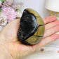 Druzy Septarian Egg on Stand 344g