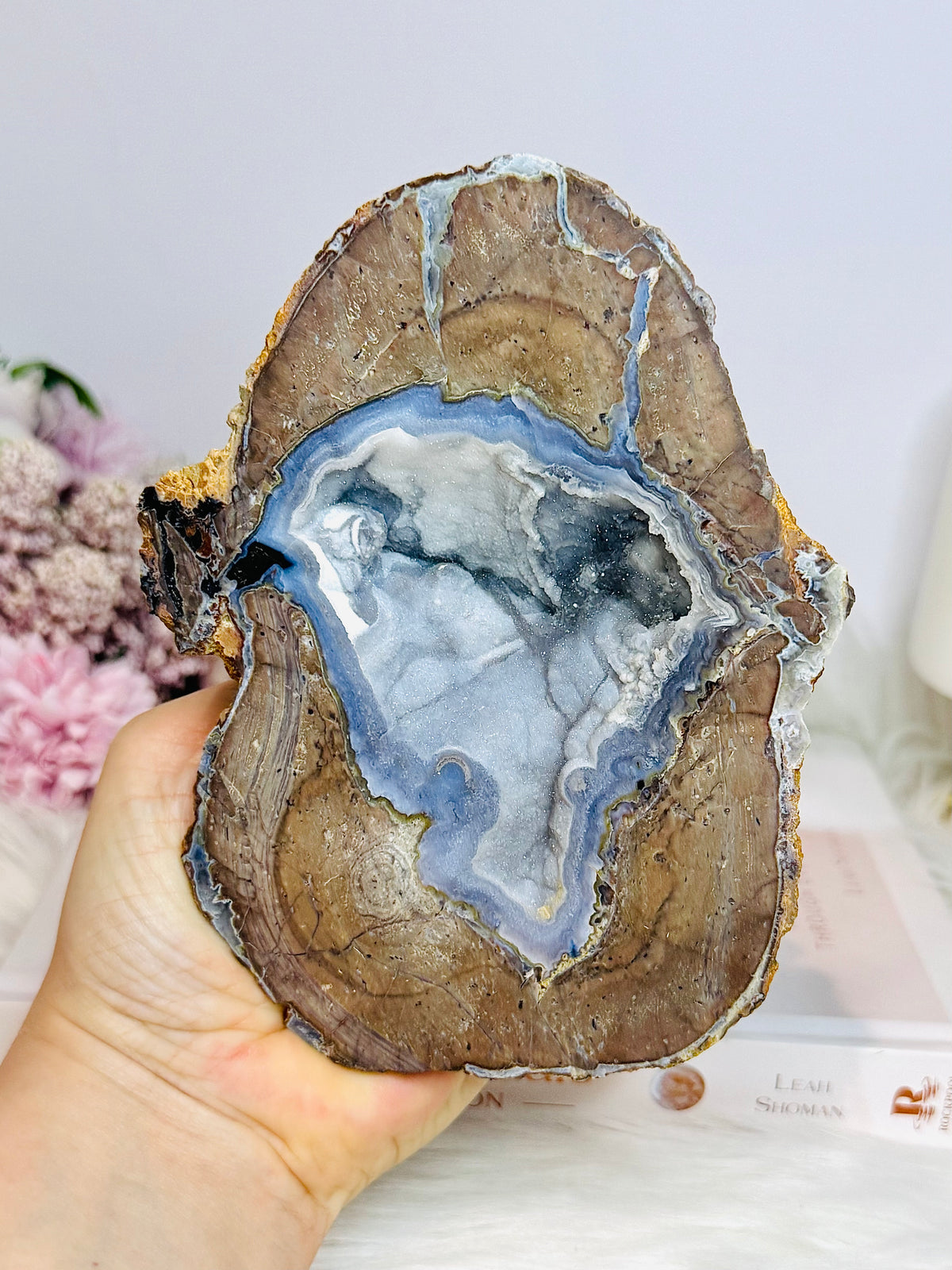 Large Dugway Sugar Druzy Agate Nodule From Utah USA 562g 14cm