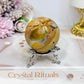 Polychrome Agate Sphere on Stand 205g