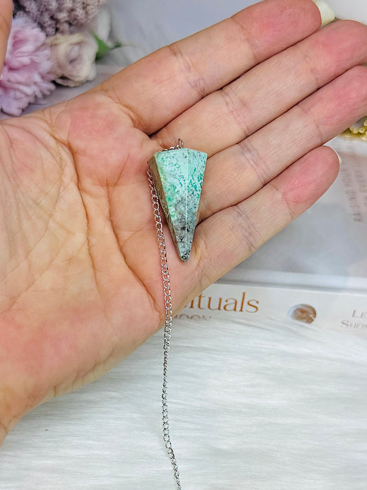 Natural Inca Turquoise Pendulum In Gift Bag