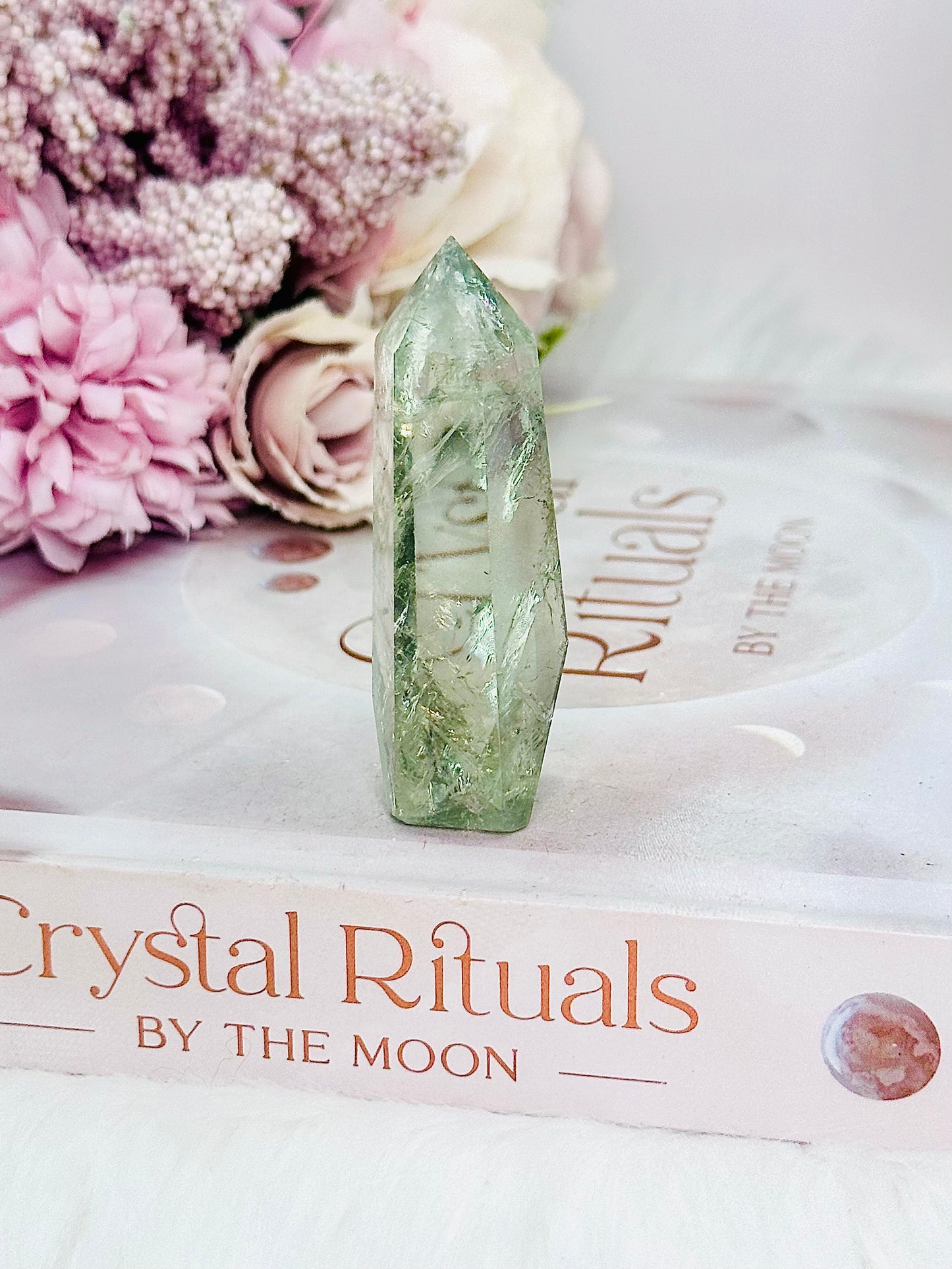 Amazing Green Prasiolite Tower | Point 6cm with Stunning Clarity