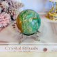 Beautiful Natural Variscite Sphere On Stand 6.5cm