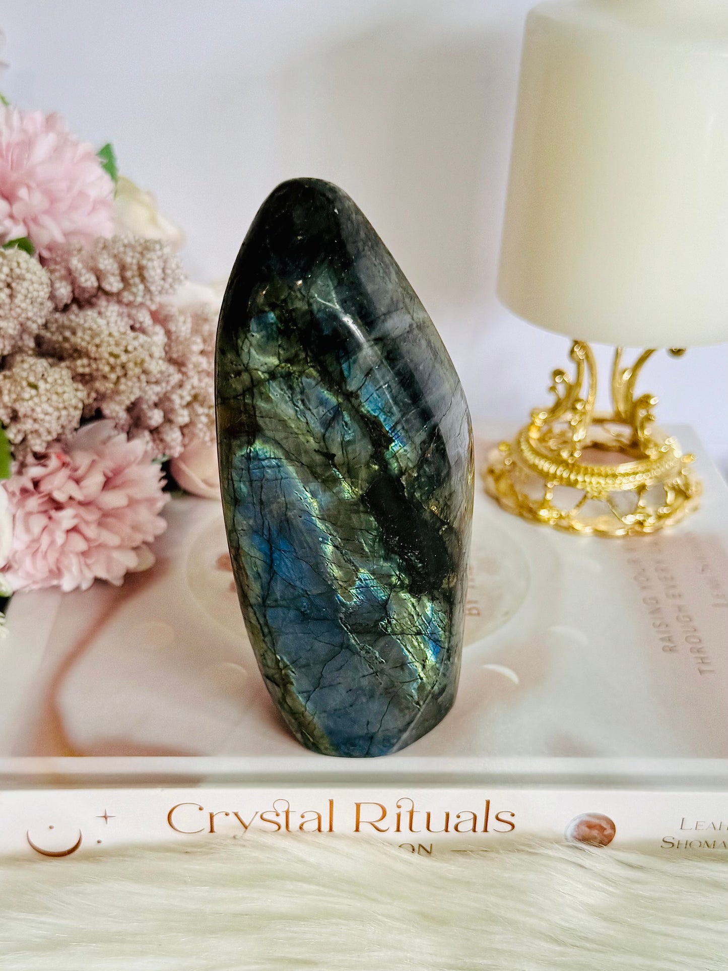 Large Chunky 12.5cm 466gram Labradorite Polished Freeform