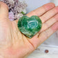 Green Feather Fluorite Heart