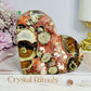 Large Money Agate Heart on Stand 12cm