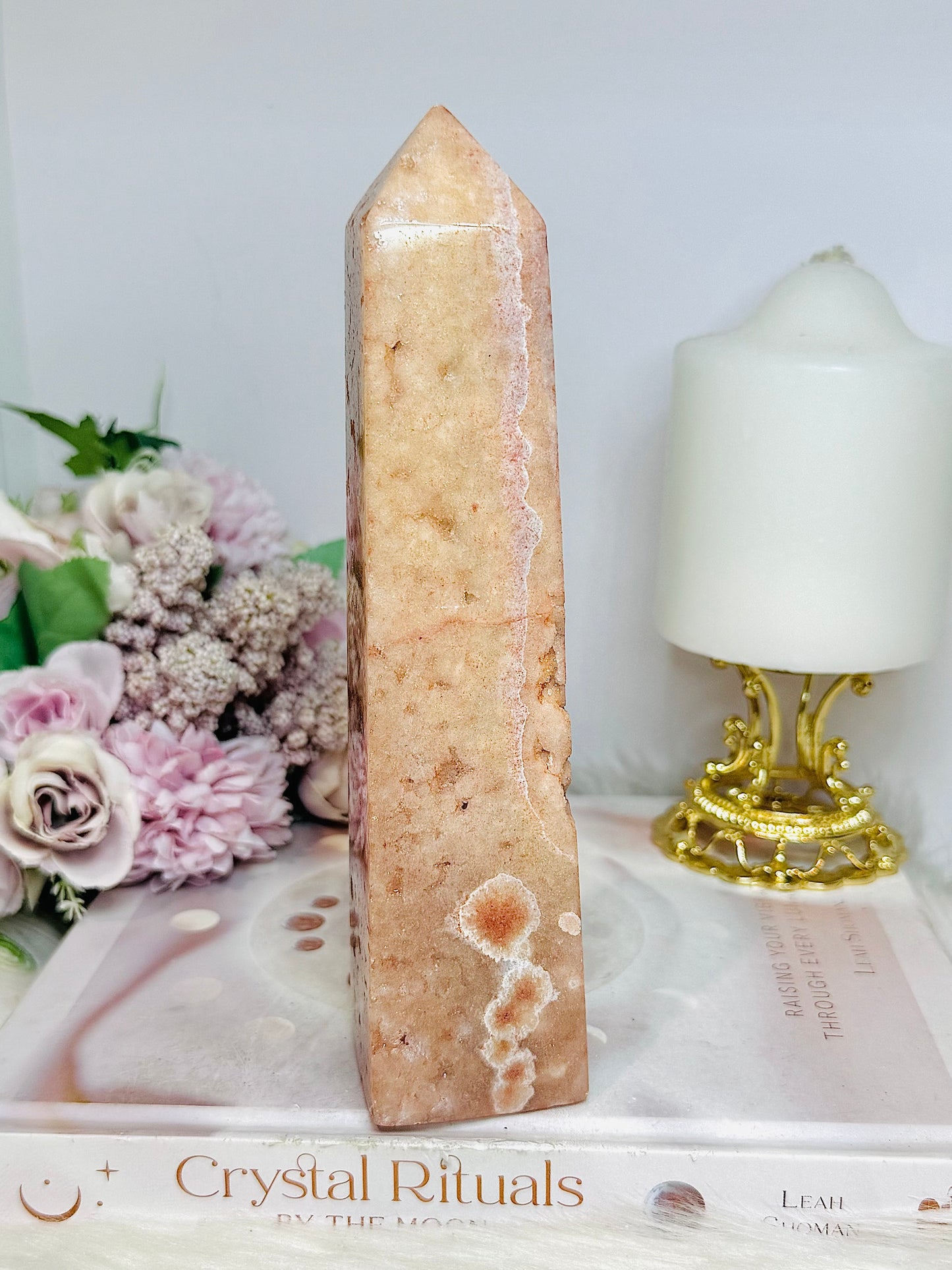 Pink Amethyst Druzy Chunky Large Tower 18.5cm