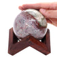 Large Ocean Jasper Sphere On Timber Stand 1.2KG