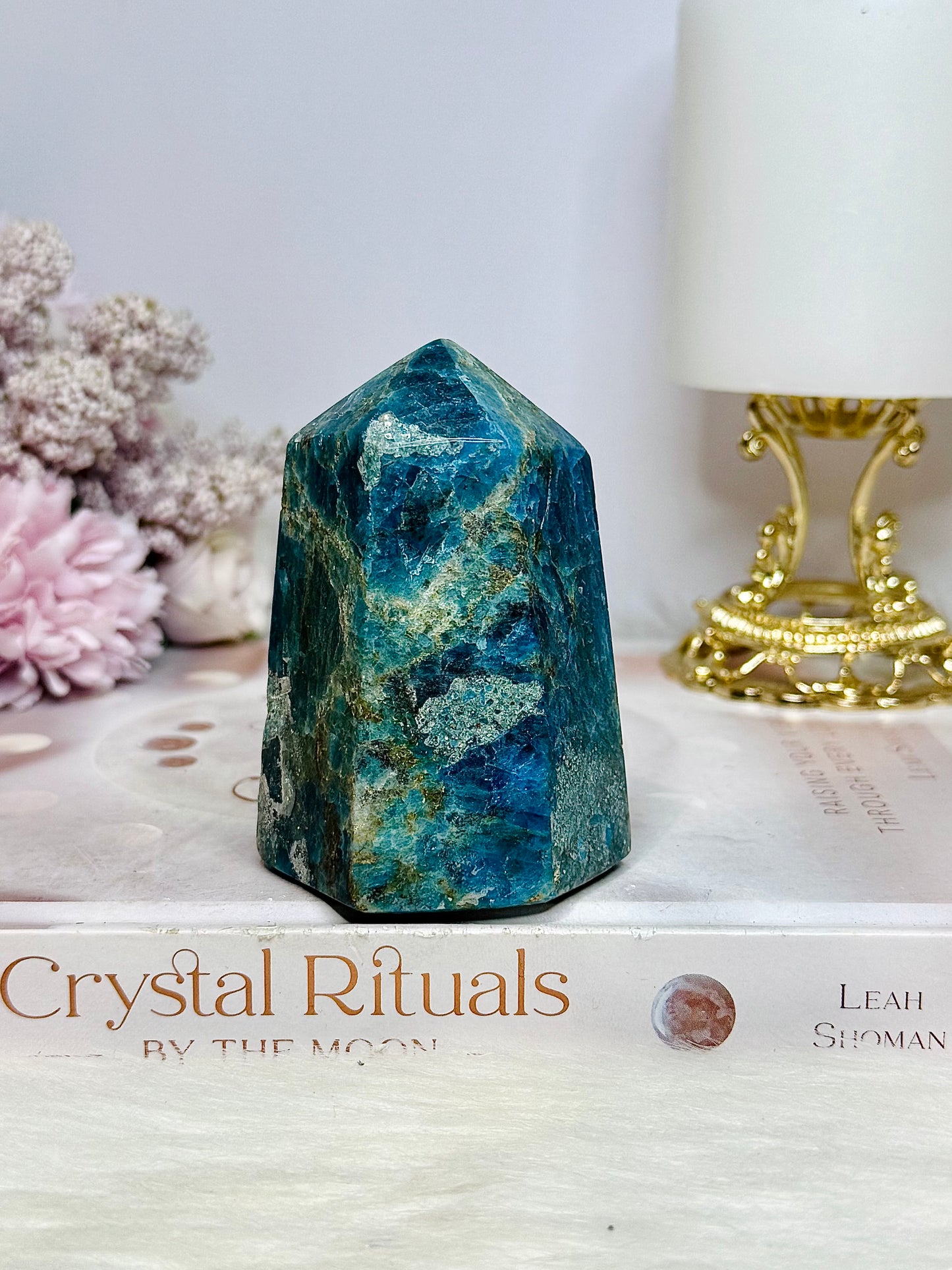 Blue Apatite Chunky Tower 8cm 335g