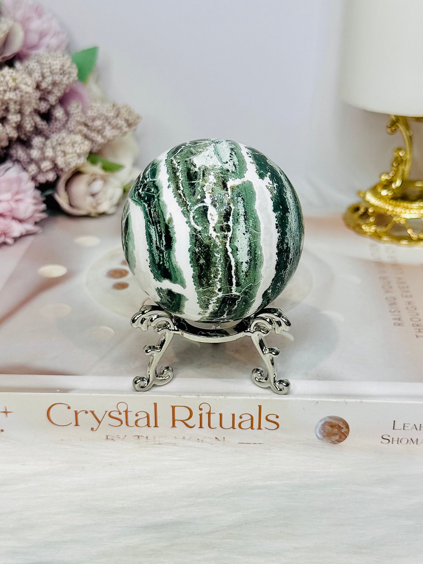 Unicorn Jasper Sphere on Stand 252g
