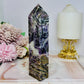 Purple Root Fluorite Tower 15.5cm 356g