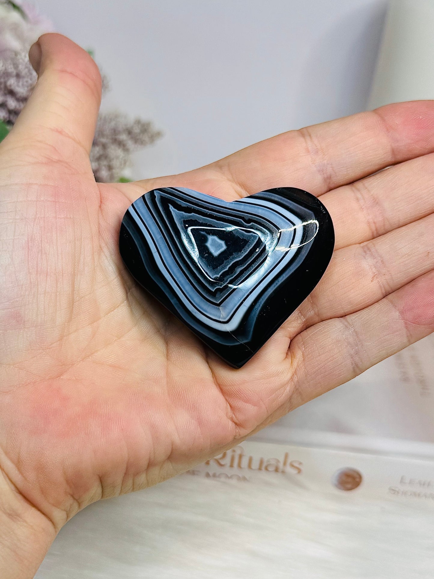 Black Agate Heart 5cm
