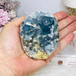 Blue Celestite Freeform Cluster On Stand 510g