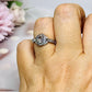 Clear Quartz Adjustable Ring in Gift Bag