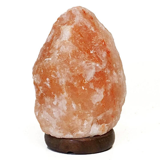 Beautiful Large 1.9KG Natural Shaped Himalayan Salt Lamp with Timber Base & Cord & Bulb Included