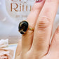 ⚜️ SALE ⚜️Gorgeous High Grade Smokey Quartz Adjustable Gold Plated Ring From Brazil In Gift Bag